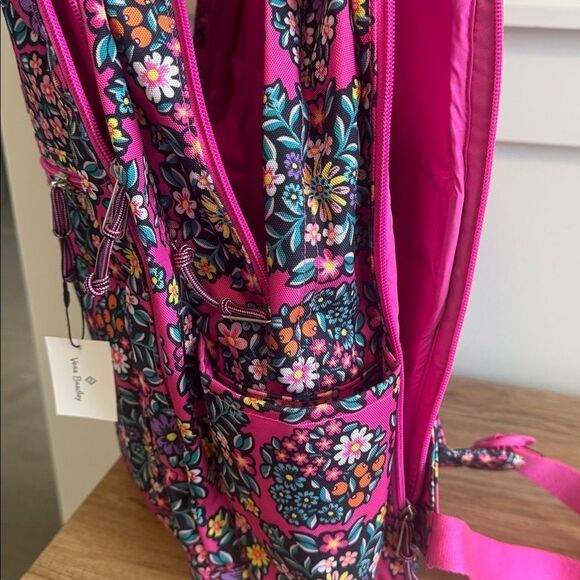 Vera Bradley Lighten Up Grand Backpack Multicolor Kaleidoscope Rosettes Travel main image 6